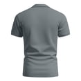 thumbnail image 5 of Polo Shirts for Men Cotton Pique Short Sleeve Golf Shirts with Pocket Classic Casual Moisture Wicking Polos Dark Gray 3XL, 5 of 5