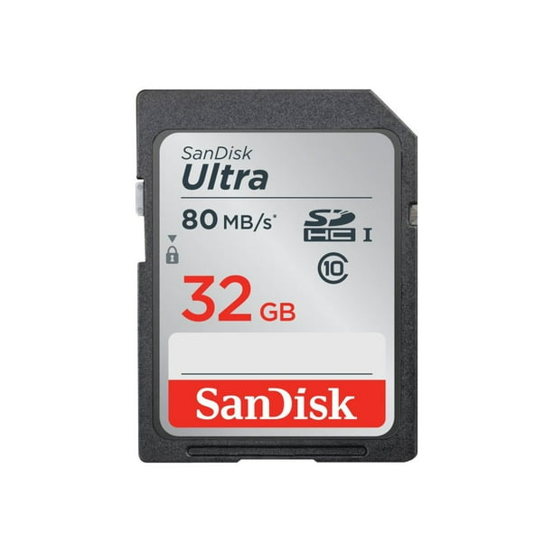 Materialisme storm snel SanDisk 32GB Ultra SDHC UHS-I Memory Card - 80MB/s, C10, Full HD, SD Card -  SDSDUNC-032G-GN6IN - Walmart.com