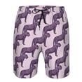 thumbnail image 4 of Kdxio Leopard Print Pattern Mens Casual Shorts - Drawstring Summer Beach Sports Shorts for Men, 4 of 9