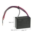 thumbnail image 3 of Uxcell 3.5/4/2.5uF 250V AC 4 Wires CBB61 Ceiling Fan Capacitors 2 Pack, 3 of 7