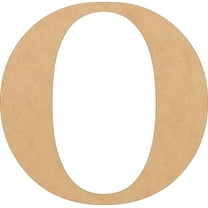 Wood Letters, Blank 15'' Times Font O, Craft Wall Hanging Shape