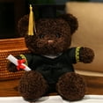thumbnail image 2 of Twfbrm Graduation Bear Plush Toys, 14 Inch Black Stuffed Animal Bear Dolls with Gown Cap & Diploma, Soft Fluffy Adorable Teddy Bear Plushie, Class of 2025 Graduation Gift for Friends Family College, 2 of 8