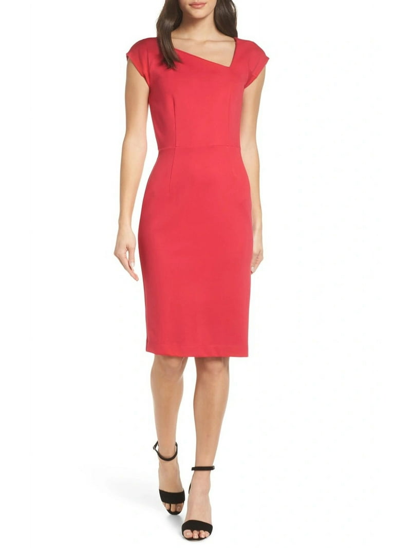 french connection bodycon dress red Deep V-neck Bodycon Mini Dress – Maimoco main image 1