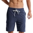 thumbnail image 5 of Thousandth Men's Casual Plus Size Comfortable Summer Drawstring Loose Elastic Waist Relaxed Pocket Breathable Athletic Shorts Gym Shorts, 5 of 9