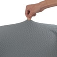 thumbnail image 2 of 2 Piece Stretch Jacquard Wingback Chair Covers Wing Chair Slipcovers Furniture Protector for Living Room, Gray, 2 of 12