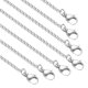 thumbnail image 1 of Collar de Cadena de Caja de 2mm Uxcell, 10 Piezas de 20 Pulgadas, Cadenas de Joyería de Acero Inoxidable, Tono Plateado, 1 of 6