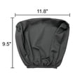 thumbnail image 4 of Muka Universal Headrest Cover, Solid Color Polyester Breathable Car Seat Headrest Cover, Fit for Most Car Seats-Black, 4 of 7