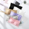 thumbnail image 2 of Women Strapless Bandeau Bra Seamless Bralettes Stretchy Chest Wrap Bandeau Crop Tube Top Removable Padding Bra, 2 of 10