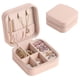 thumbnail image 3 of Mini joyero portátil, caja de almacenamiento de joyería de cuero PU para pulseras (rosa) Hugtrwg Libre de BPA, 3 of 9