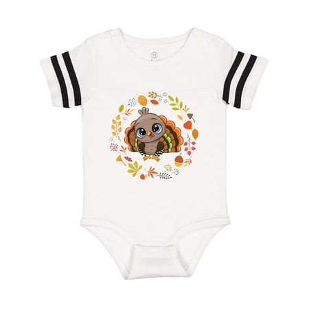 

Inktastic Thanksgiving Turkey Wreath Gift Baby Boy or Baby Girl Bodysuit