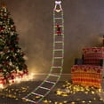 thumbnail image 4 of ddioayh 3.2M Santa Claus LED Ladder Lights with Timer, Outdoor Waterproof Christmas Tree Decoration for Holiday Home Decor (PVC Material, USB/Battery Operated), 4 of 7