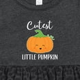 thumbnail image 4 of Inktastic Halloween Cutest Little Pumpkin Girls Baby Dress, 4 of 5