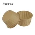 thumbnail image 3 of 100pcs 3.5oz Moldes para Magdalenas de Papel de Tamaño Estándar Envoltorios Antiadherentes Desechables para Bodas Cumpleaños Navidad Postres Natural, 3 of 6