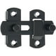 thumbnail image 1 of Pestillo para puerta corredera Cerradura para puerta Pestillo de palanca Perno de bloqueo con hebilla con tornillos para puerta, ventana, armario y jardín, acero inoxidable con acabado en negro, 1 of 1