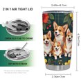 thumbnail image 2 of Vaso Oasisdream de acero inoxidable de 600 ml con estampado de perros, 2 of 6