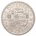 thumbnail image 2 of 2024 Austria Cupro-Nickel €3 Marine Life (Blue Doctorfish), 2 of 2