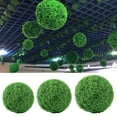 thumbnail image 4 of Mdesiwst Artificial Plant Uv-resistant Plant Topiary Ball Decoration Faux Ball for Outdoor Backyard Porch for Office, 4 of 9