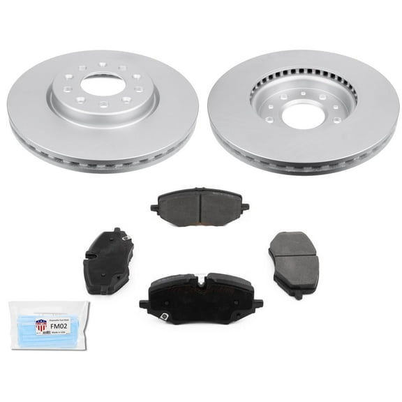 Front Brake Coated Disc Brake Rotors Ceramic Pads for 2020-2021 Buick Encore GX