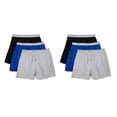thumbnail image 2 of Fruit of the Loom Men's 6-Pack Knit Boxer Shorts Boxers Cotton Underwear XL, 2 of 3