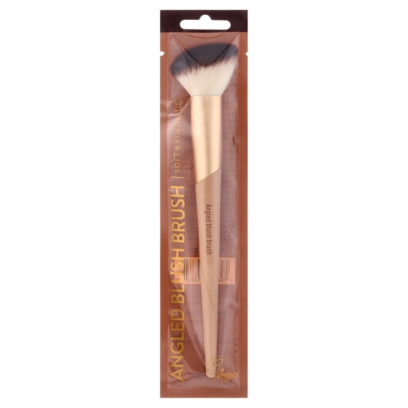 Walmart Angled Blush Makeup & Cosmetic Brush to Sculp & Contour the Face, Gold