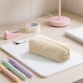thumbnail image 6 of Corduroy Pencil Case with Zipper, Small Corduroy Cosmetic Bag, Portable Pen Storage Pouch, Solid Color Pencil Pouch for Office Home Desk Travel, 6 of 8
