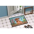 thumbnail image 4 of Carolines Treasures CK1269JMAT Tapis Rouge Dachshund Printemps Intérieur Ou Extérieur - 24 x 36 Po., 4 of 4
