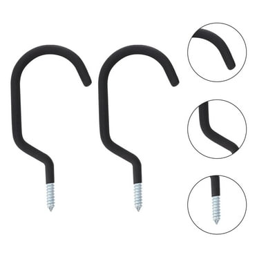 TAILTOSS Bike Storage Hooks 2Pcs Black Steel Hanger for Space Saving in 11.8x4.1in