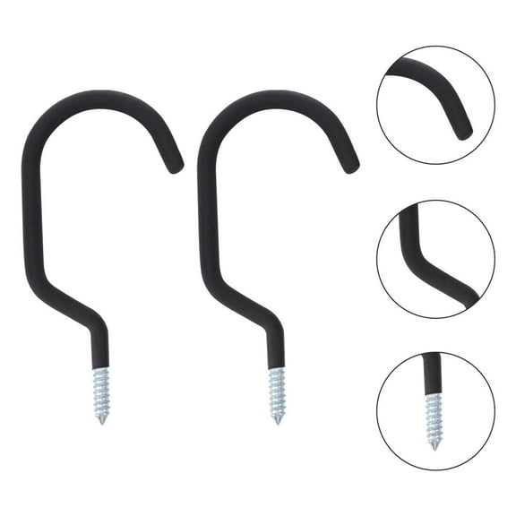 HEALEEP Bike Storage Hooks 2Pcs Heavy Duty Metal Hangers for Simple .3x8.5in