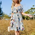thumbnail image 3 of R hex fabric (small hexes) Sleeveless Dress women clothes women dresses Long dress woman, 3 of 7