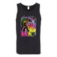 thumbnail image 2 of Wild Bobby, Colorful Rainbow Unicorn Animal Lover Mens Graphic Tank Top, Black, Small, 2 of 3