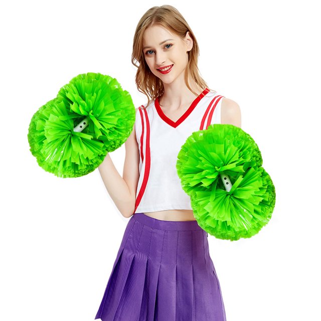 Fleurs de Cheerleading pour Activités Sportives Performance - Accessoires Floraux Légers et Colorés avec Poignée Sécurisée pour Prévention des Accrocs 2 Pcs