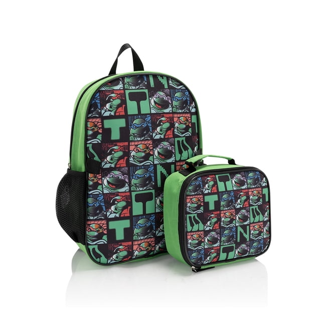 Nickelodeon Kids TMNT 2pc (Backpack & Lunch Bag) Set (NL-EST-TT01-25BTS)