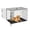 Black  48"L x 30"W x 32"H, variant on GOCAPTAIN Small Animal Cage Portable Pet Cage – Dual Door Foldable Metal Crate with Slide-Out Tray for Small Dogs, Cats, Rabbits, Chinchillas, Rats – Indoor/Outdoor Carrier – 24"L x 17.3"W x 19.3"H
