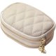 thumbnail image 1 of KAIYANG Cartera de piel para mujer, minimonedero, bolso de mano, llavero, monedero, monedero de mujer con doble cremallera, rojo vino y blanco, 1 of 5