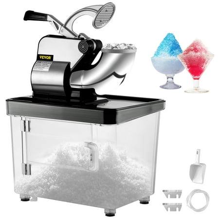 VEVOR Broyeur à Glace Électrique 80 kg-h Machine à Glace Pilée