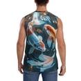 thumbnail image 4 of Balery Cute Koi Fish Serenity Camisetas sin mangas para hombre, absorbe la humedad y protege contra el mal olor.-X-Large, 4 of 7