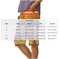 thumbnail image 5 of Pounoo Workout Shorts for Women Fashion Print Side Split Button Detail Loose Fit Bottoms Beach Wear Breathable Slacks, 5 of 5