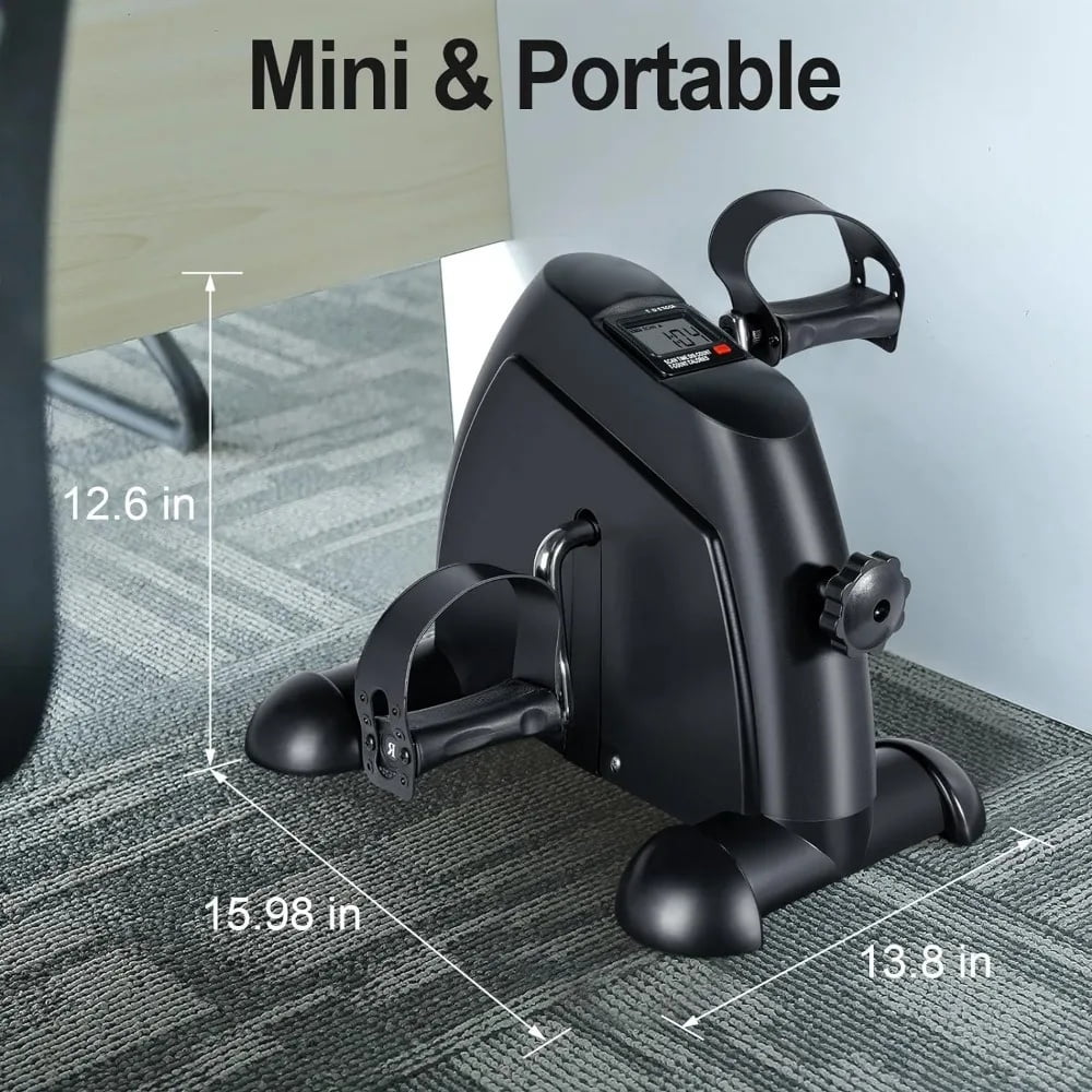 Feirrmimo  Multi-Function Mini Digital Under Desk Bike Stepper Foot Pedal Exerciser,pedal exerciser for senior