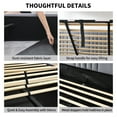 thumbnail image 2 of King Size Bed Frame with Built-in Nightstands, Lift Up Storage Bed with Oversize Upholstered Headboard, Luxury Bed Frame with Underneath Storage, Wood Slats Support, No Box Spring Needed, Gray, 2 of 8