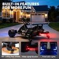 thumbnail image 4 of iYofe 12V Ride on Car for Kids, 360° Spin Drift Racing Go Kart with Powered PU Glowing Wheels, Water Spray Effect with Light, Music, Electric Ride On Toys for Boys Girls Age 3-8, White, 4 of 8