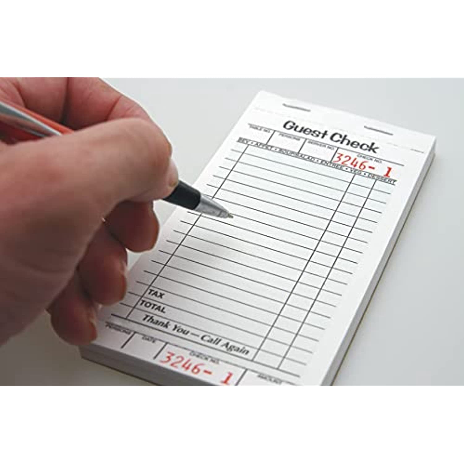 Alliance T4997SP 2part Carbonless Tan 15 Line Guest Checks Case of 2000 499703