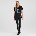 thumbnail image 4 of Women's Nike Robert Spillane Black Las Vegas Raiders Game Player Jersey, 4 of 7