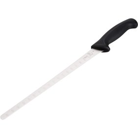 Mercer Millennia 10.3-Inch Granton Edge Slicer, Black