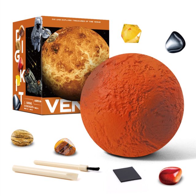 Science Educational Toys for Kids Gemstone Dig Kit Solar System Eight Planet Explore Gems Dig Kit