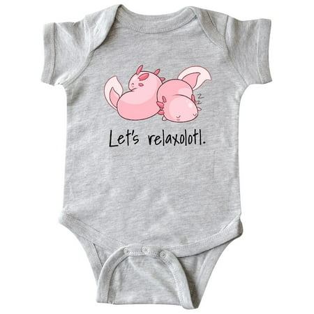 

Inktastic Let s Relaxolotl with Sleeping Axolotls Gift Baby Boy or Baby Girl Bodysuit