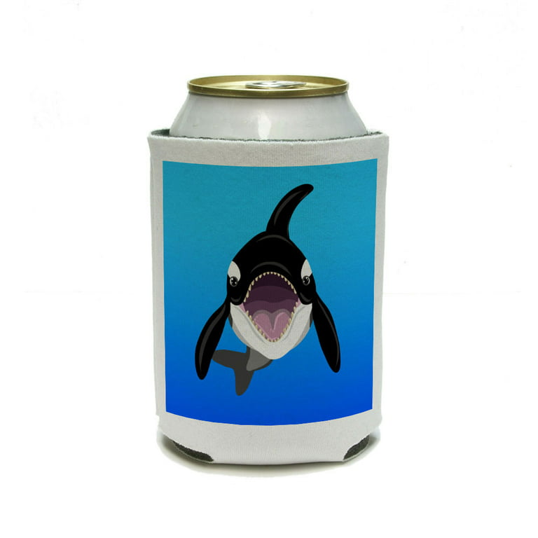 Orca Killer Whale Can Cooler Drink Insulator Beverage Insulated Holder 