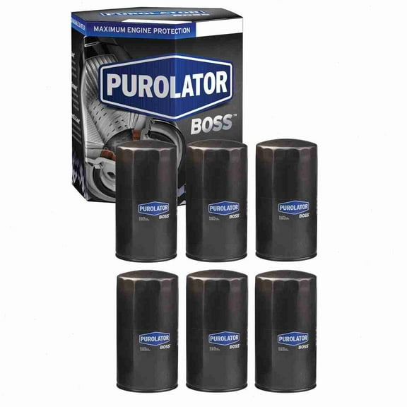 6 pc Purolator BOSS PBL45335 Engine Oil Filters for Oil Change Lubricant Filters Fits select: 2013-2023 RAM 2500, 1994-2012 DODGE RAM 2500