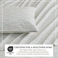 thumbnail image 5 of Great Bay Home Striped Ultra-Soft Microfiber Sheet Set (Full, Stripe - Dark Grey), 5 of 9