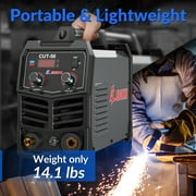 GZ GUOZHI 50Amp Plasma Cutter, Dual Voltage 110V/220V, 10MM Clean Cut, Air Cutter with Pre-Flow, Post-Gas, 2T/4T Modes