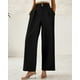 thumbnail image 4 of Pantalones de vestir de pierna ancha BTFBM 2025 para mujer de cintura alta, negros, 4 of 7